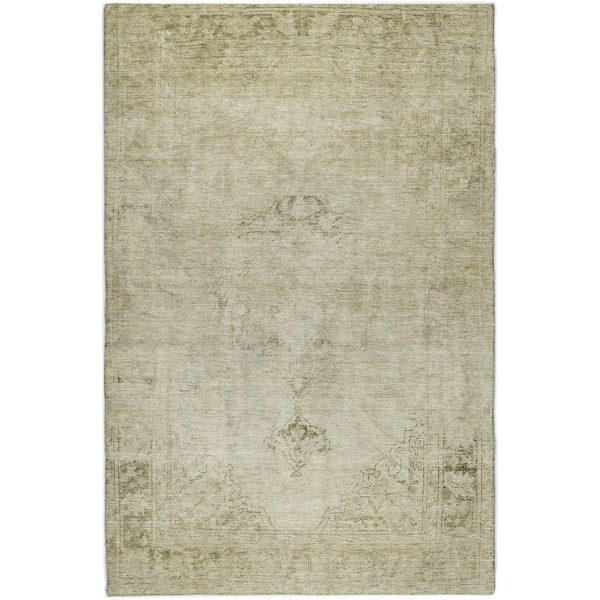 Dream Shag Premium Machine Washable Abstract ADS658 Beige 5 ft. x 7 ft. 6 in. Area Rug