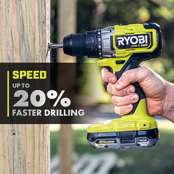 siv impuls Indsigt RYOBI ONE+ HP 18V Brushless Cordless 1/2 in. Drill/Driver and Impact Driver  Kit w/(2) 2.0 Ah Batteries, Charger, and Bag PBLCK01K - The Home Depot