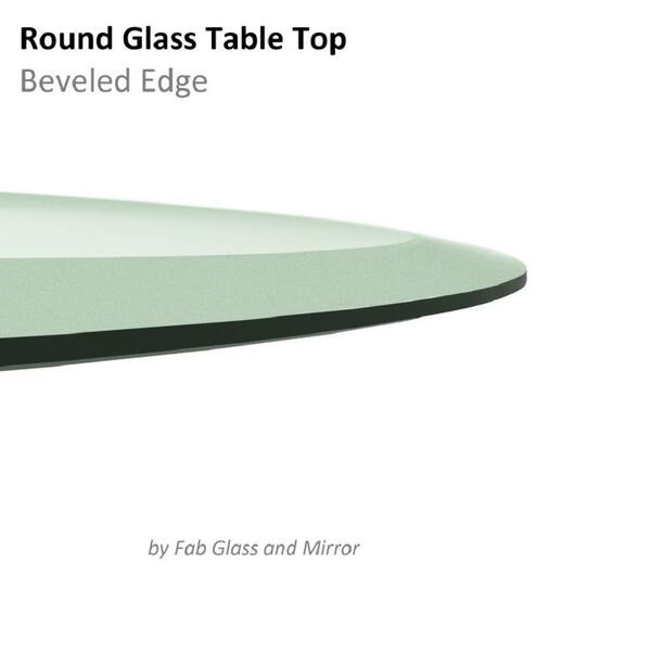 48 Inch Round Glass Table Top 1/4 Thick Flat Polish Edge Tempered by Fab Glass and Mirror 48 Inch Round Glass Table Top 1/4 Thick Flat Polish Edge Tempered by Fab Glass and Mirror