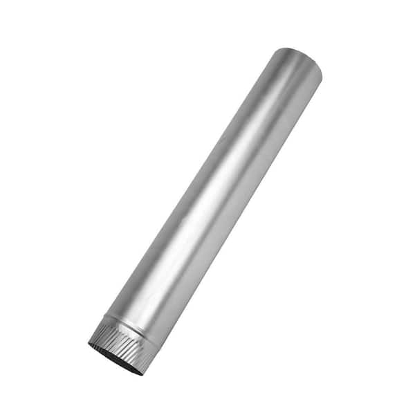 Speedi-Products 6 in. x 60 in. 28-Gauge Galvanized Round Sheet Metal Pipe