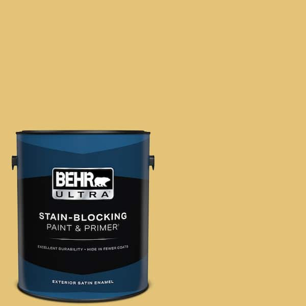 BEHR ULTRA 1 gal. #370D-5 Summer Field Satin Enamel Exterior Paint & Primer