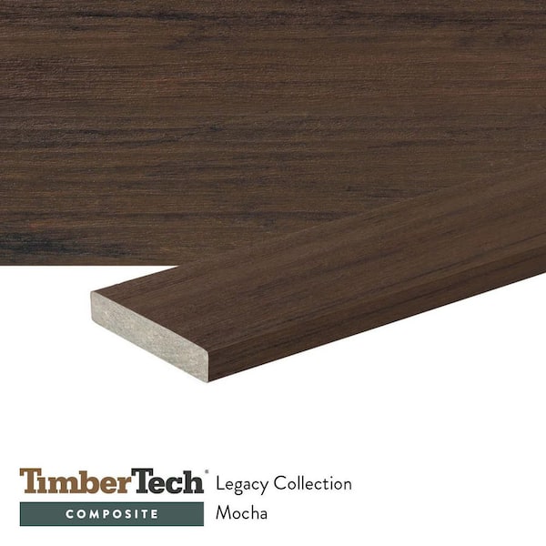 Composite Legacy 5/4 in. x 6 in. x 16 ft. Square Mocha Composite Deck Board (Actual: .94 in. x 5.36 in. x 16 ft.)