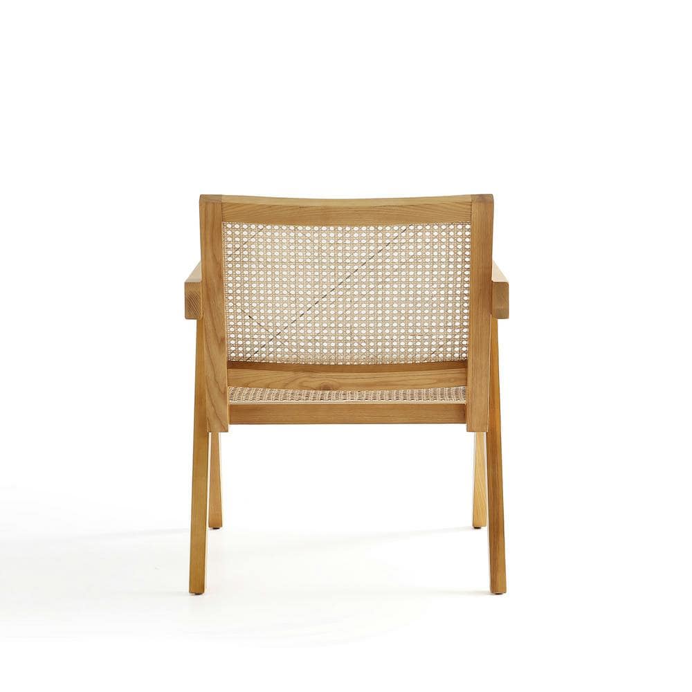 Hamlet Nature Cane and American Ash Wood Accent Chair