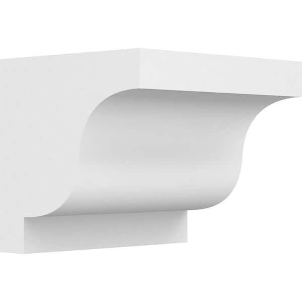 7 in. x 6 in. x 6 in. Standard Newport Architectural Grade PVC Corbel