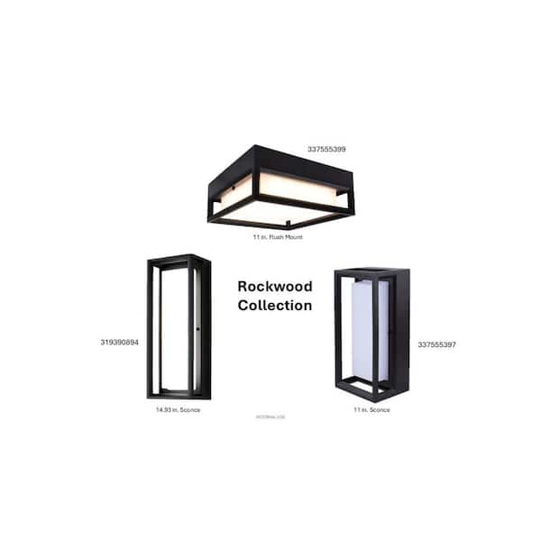Home Decorators Collection Rockwood 14.93 in. Black Modern