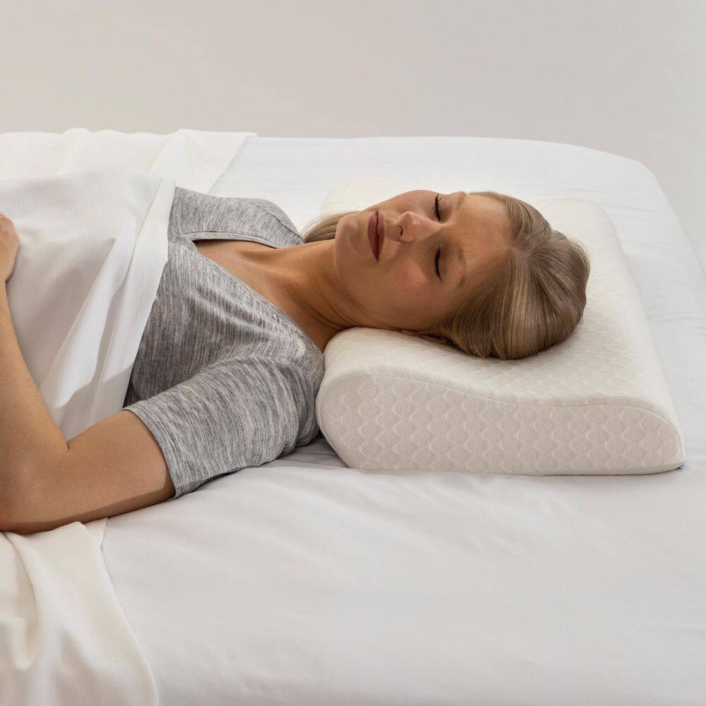 Standard Gray Visco Elastic Foam Neck Pillow