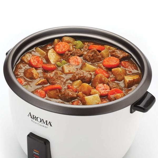 AROMA 6-Cup Red Rice Cooker ARC-743-1NGR - The Home Depot