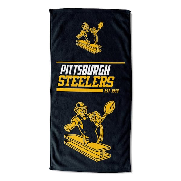 THE NORTHWEST GROUP NFL Steelers 40 Yard Dash Legacy Cotton/Polyester Blend Printed Multicolor Beach Towel