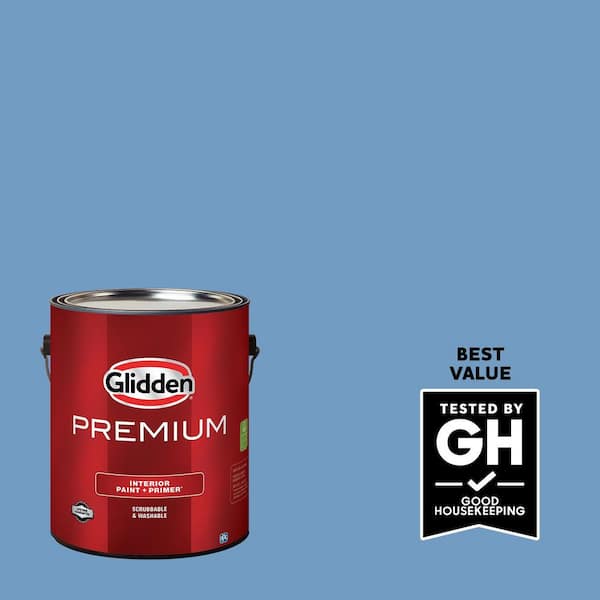 Glidden Premium 1 gal. PPG1161-4 Blue Promise Eggshell Interior Latex Paint