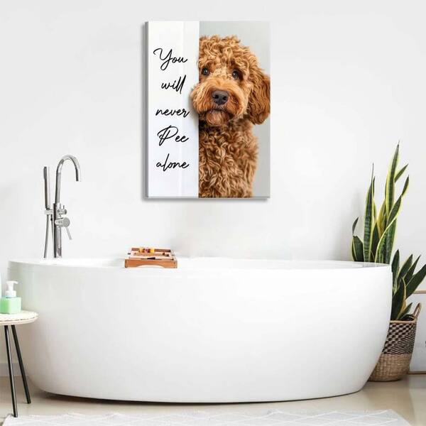 Boys Urinating Into The Sun Funny Bathroom Canvas Art - Toilet Decor Picture By ArtWorks Decor Co