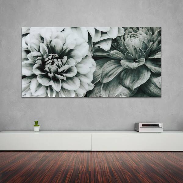 Blossoms Frameless Free Floating Tempered Art Glass By Ead Art Coop Wall Art Tmp Ead0851 3672 The Home Depot