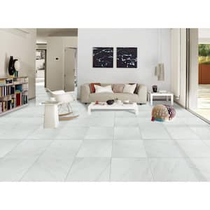 Kolasus White 24 in. x 24 in. Matte Porcelain Floor and Wall Tile (4 sq. ft./Each)