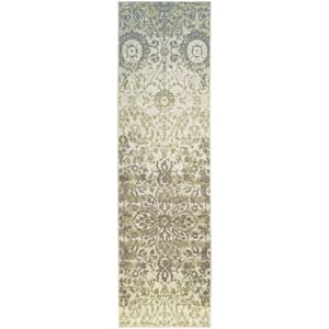 Pendleton Ivory 2 ft. 7 in. x 8 ft. Traditional Floral Area Rug
