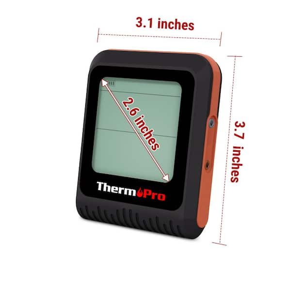 ThermoPro Bluetooth Meat Thermometer with 500FT Wireless Range 4-Probe  Smartphone Compatible and Rechargeable TP-25W - The Home Depot