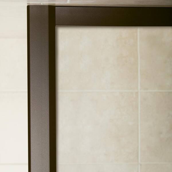 Semi Frameless Sliding Shower Door, Meritor Frameless Sliding Bath Door