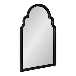 Hogan Arch Black Wall Mirror (35.98 in. H x 24.02 in. W)