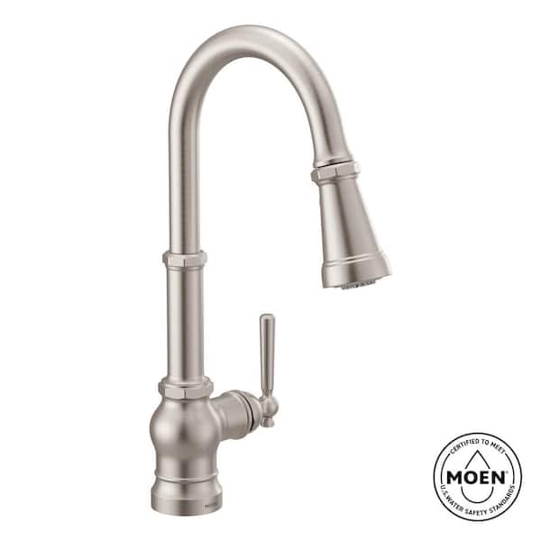 Paterson Single-Handle Pull-Down Sprayer Kitchen Faucet with Reflex and PowerBoost in Spot Resist Stainless