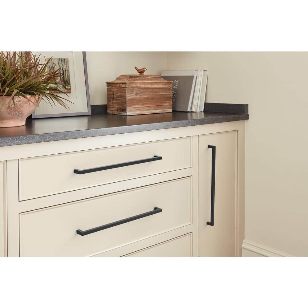 Monument Matte Black Aluminum 13" Cabinet Bar Pull