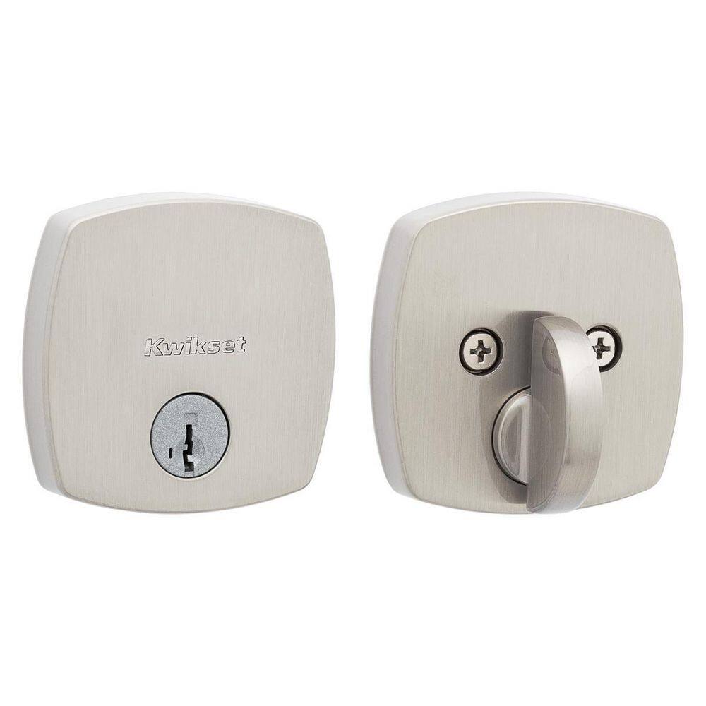 Satin Nickel Single Cylinder Deadbolt Door Lock