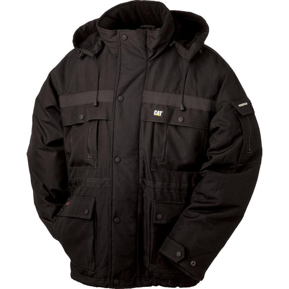 black thick jacket