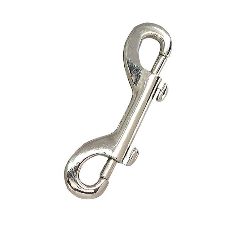 Lehigh 70 lb. 3 in. x 1/2 in. Nickel-Plated Steel Swivel Eye Bolt-Type Snap  Hooks (2-Pack) 7003S-6 - The Home Depot
