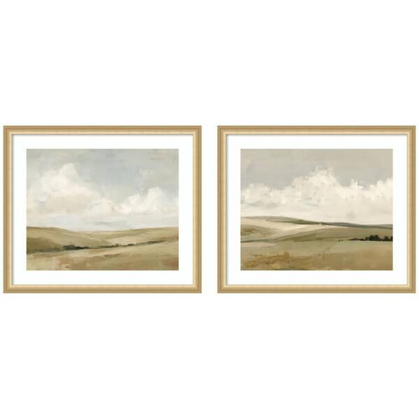 2-Piece Sylvie "Whispering Meadows 2-Piece" by Amy Lighthall Framed Art Print Set 22 in. x 54 in.