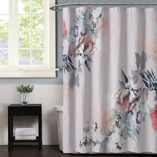 Christian Siriano Dreamy 72 in. Floral Shower Curtain