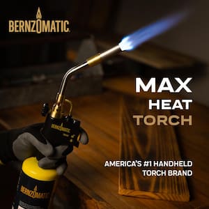 Max Performance Torch Compatible with Map-Pro and Propane Gas and Instant Start/Stop Ignition
