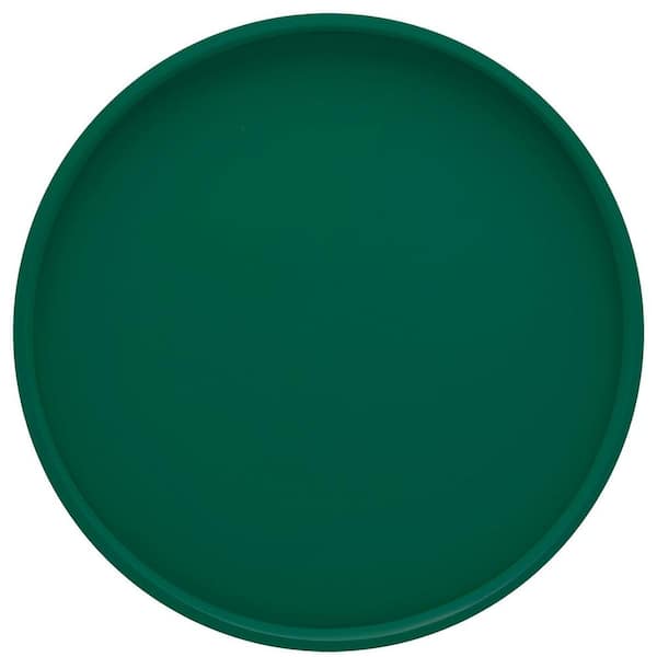 Kraftware Bartenders Choice Fun Colors 14 in. Round Serving Tray in Tropic Green