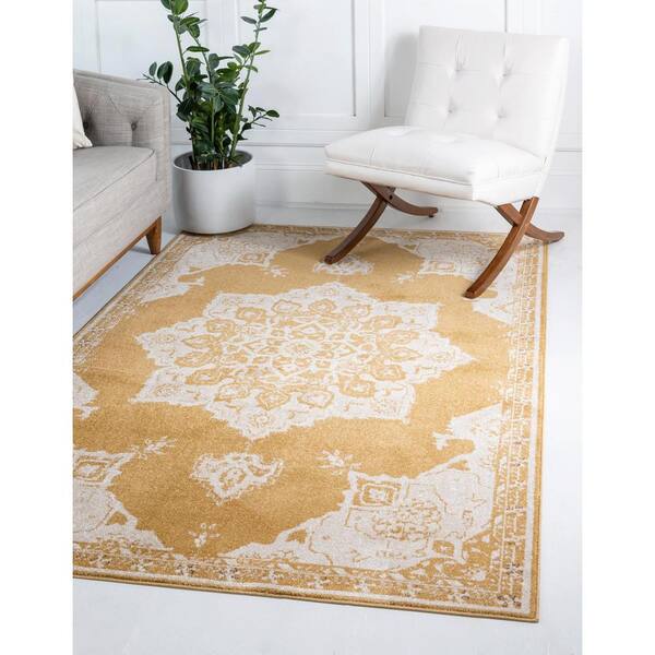 Utopia Helios Yellow 8' 0 x 10' 0 Area Rug