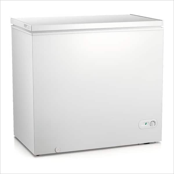 32 in. W 7.0 cu. ft. Manual Defrost Chest Freezer with Adjustable Temperature Controls in White Garage Ready