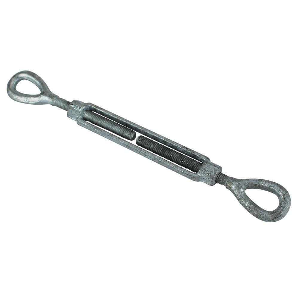 1 PC Turnbuckles 1/2 x 12 Eye/Jaw Galvanized for Wire Rope Cable 