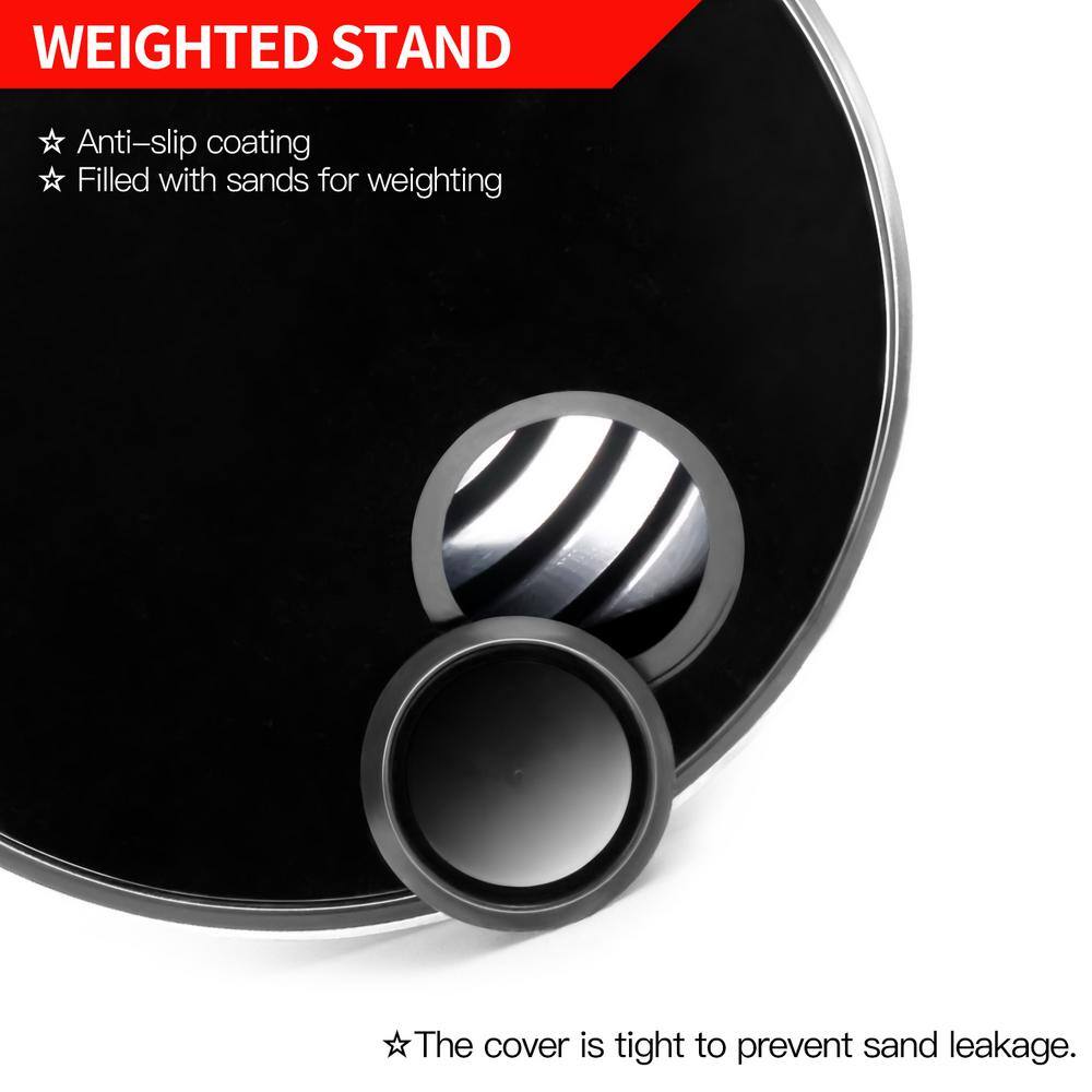 Gold Reflective Plastic Indoor/Outdoor Flagpole Base