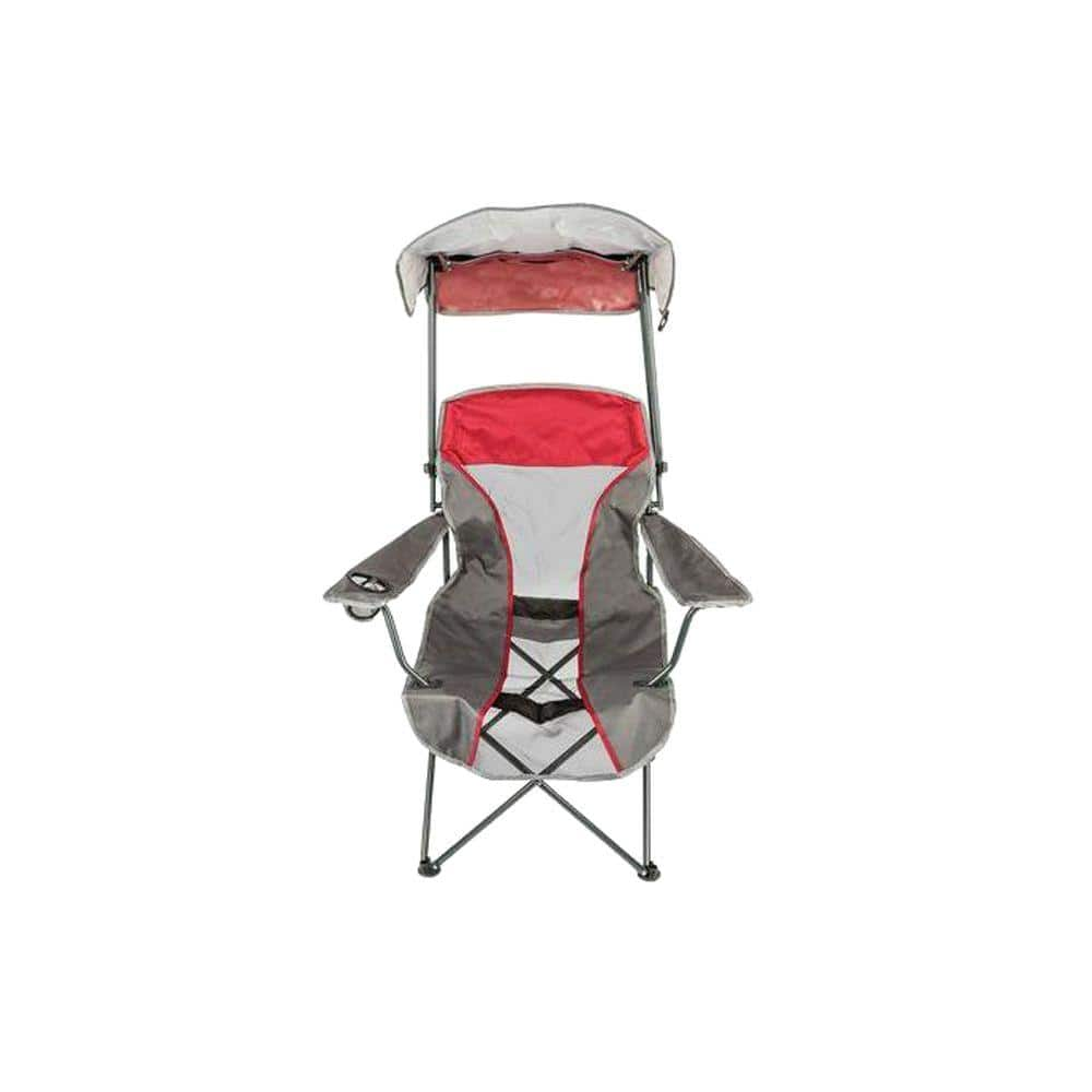 Kelsyus Premium Foldable Outdoor Lawn Camping Chair with Cup Holder and Canopy