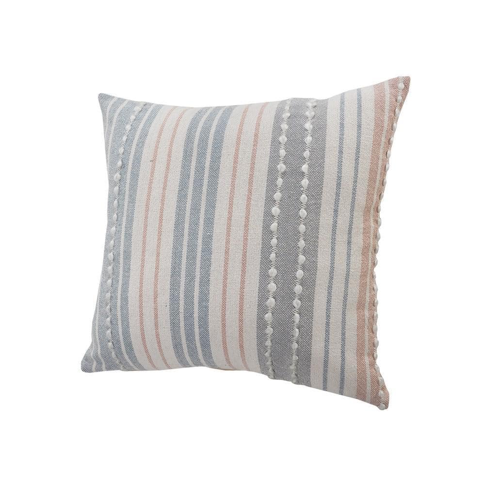 Rajani Home Sophiia Striped Cotton Throw Pillow
