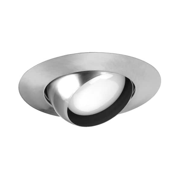 6 in. Nickel Recessed Eyeball Trim