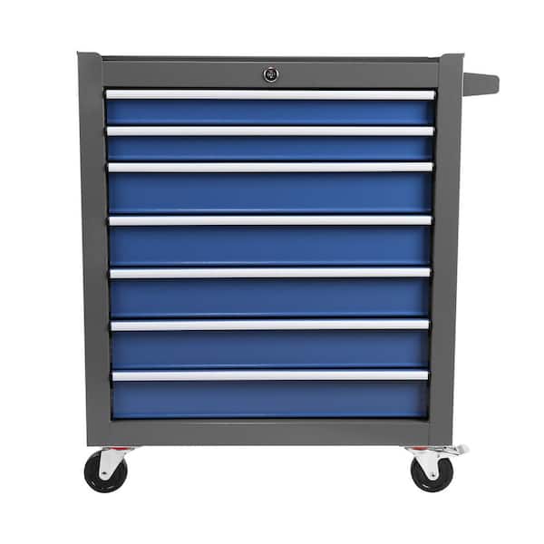 12.99 in. Rolling Tool Chest with 7-Drawer Tool Box with Wheels Multifunctional Tool Cart for Garage
