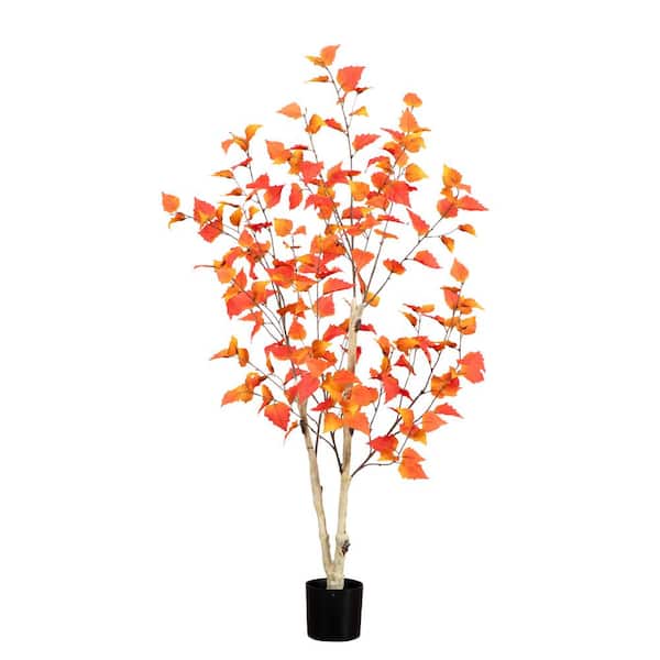 Nearly Natural 4 ft. Birch Artificial Tree