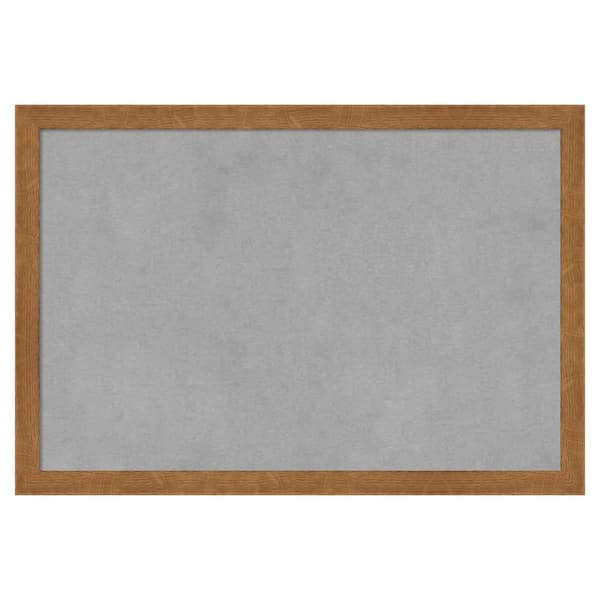 Amanti Art Carlisle Blonde Narrow 19 in. x 13 in. Framed Magnetic Board