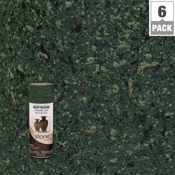 Rust-Oleum American Accents 12 oz. Stone Creations Canyon Moss Textured Finish Spray Paint (6-Pack)