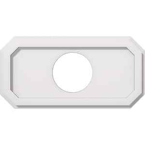 1 in. P X 18 in. W X 9 in. H X 5 in. ID Emerald Architectural Grade PVC Contemporary Ceiling Medallion