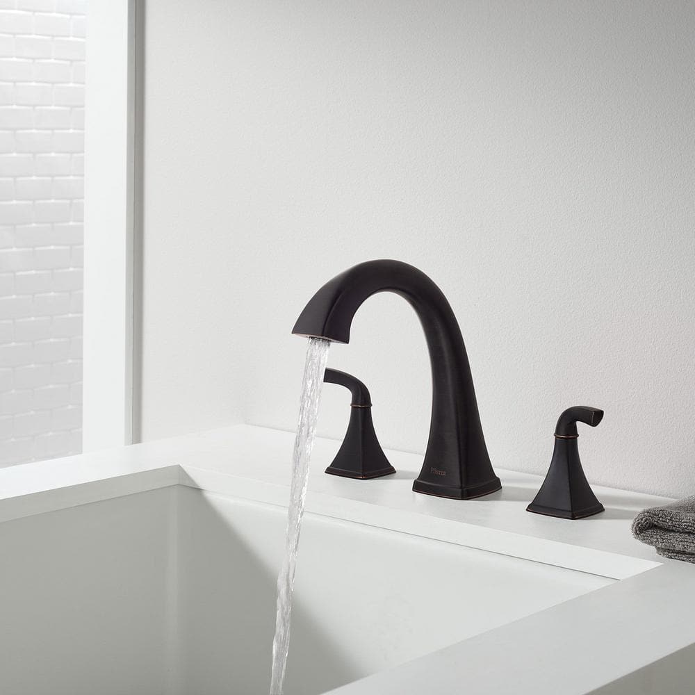 Tuscan Bronze Double Handle Roman Tub Faucet