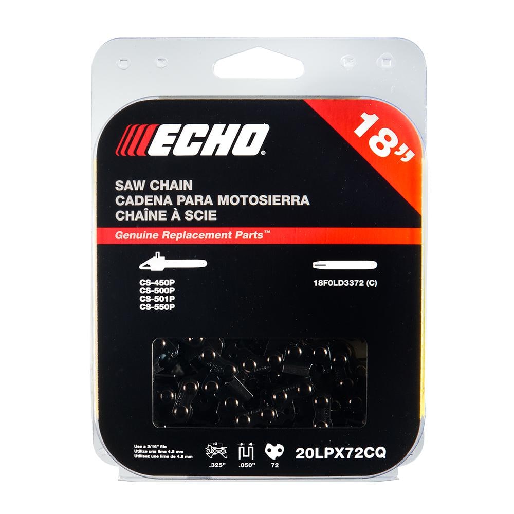 ECHO 18 in. Chisel Chainsaw Chain - 72 Link 20LPX72CQ - The Home Depot