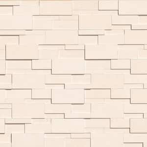 XL Malibu Cream 3D Ledger Panel 9 in. x 24 in. Honed Limestone Wall Tile (6 sq. ft./Case)