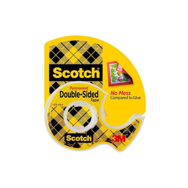 Scotch 1/2 in. 6.9 yds. Double Sided Tape (Case of 72)