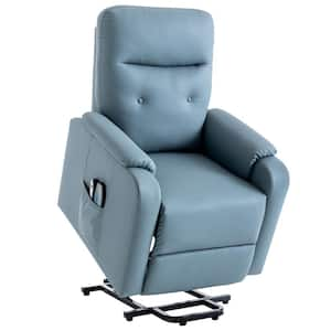 Costway Grey Fabric Power Lift Recliner Chair Sofa for Elderly w/Side  Pocket and Remote Control JL10020US-GR - The Home Depot