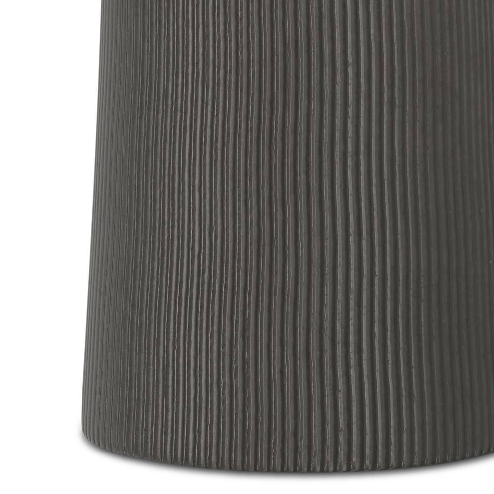 Black Nickel Round Cast Aluminum Side Table