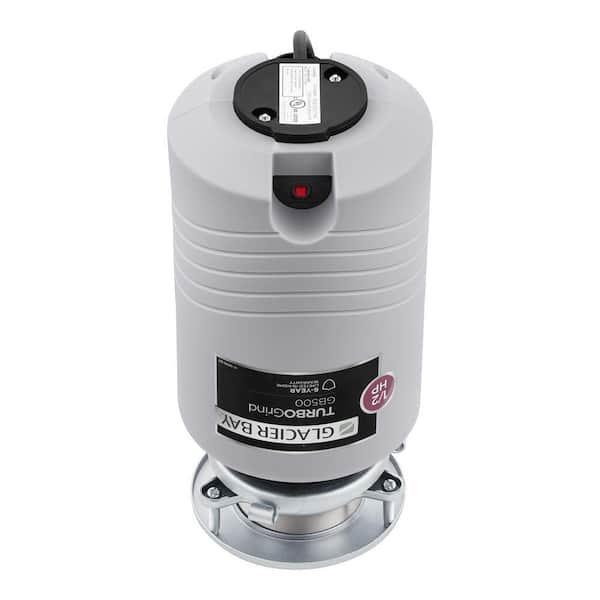 Broyeur D'ordures Glacier Bay TurboGrind 1/2 HP – Alimentation Continue, Avec Cordon !