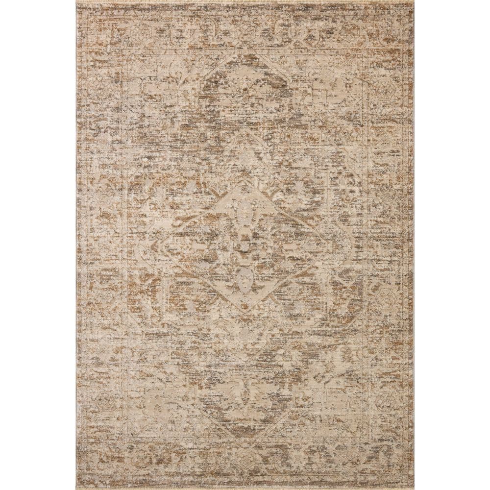 Clarisse Smoke/Natural 6 ft. 3 in. x 9 ft. 6 in. Traditional Area Rug price history on PriceWatchPro