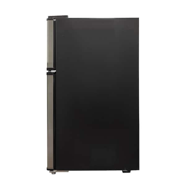 Whirlpool 3.1 cu. ft. Mini Fridge in Stainless Steel with Dual Door True  Freezer WHR31TS4E - The Home Depot